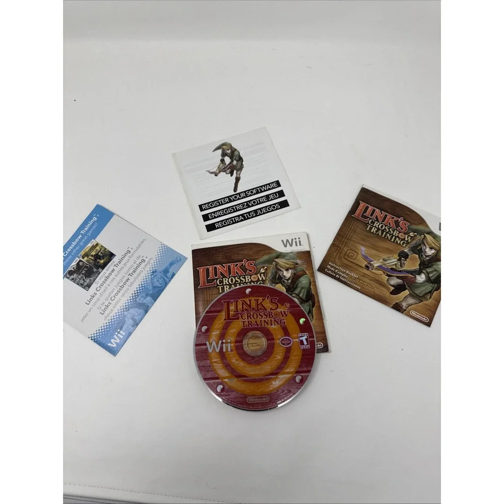 Link's Crossbow Training (Nintendo Wii) w/ Manual & Monster Hunter 3 Demo Disc
